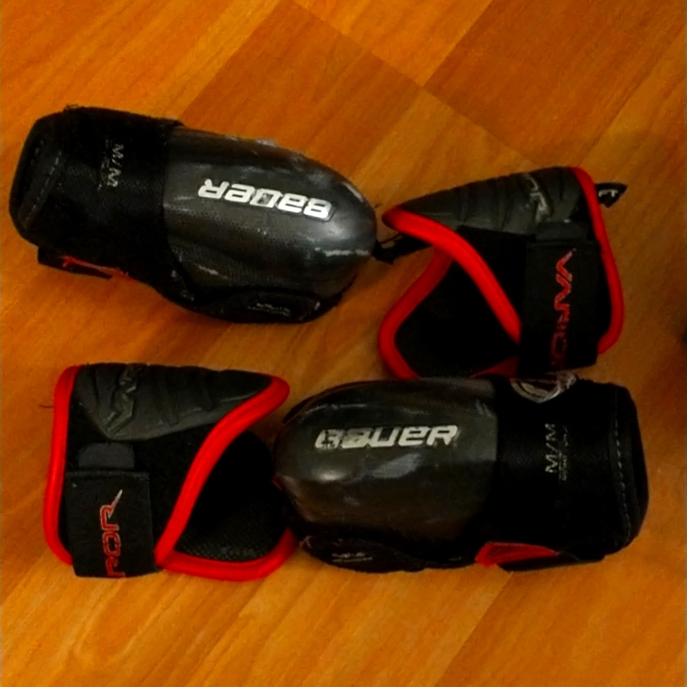 Bauer ice hockey elbow protection pads junior medium